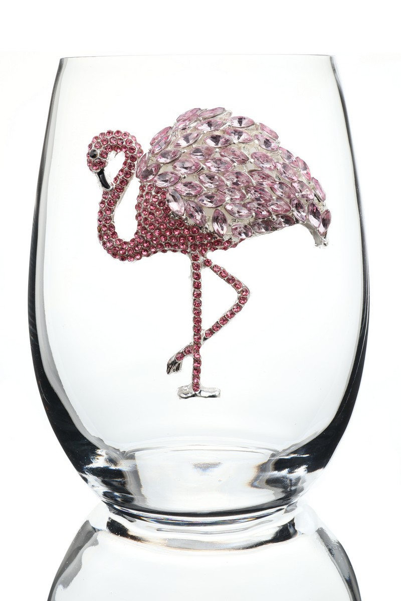 Flamingo Wine Glasses, Flamingo Glass