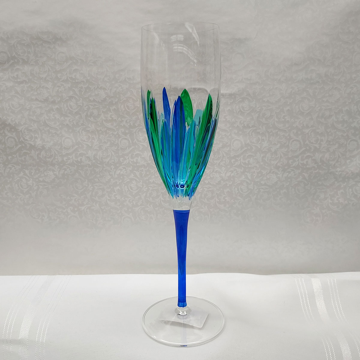 Home Decor Glass Stemware, Blown Glass Flute Champagne