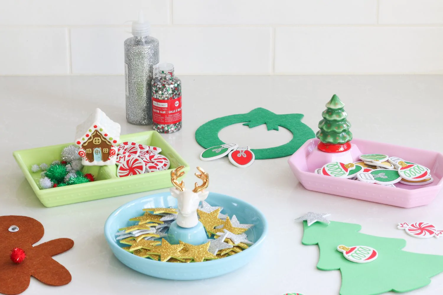 Nora Fleming Deck the Halls green ornament mini — Relish Kitchen